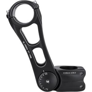 CXWXC Adjustable MTB Stem 31.8mm 70 Degree - 90/110/145mm Bike Stem Riser for Handlebar - Aluminum Alloy Mountain Bike Handlebar Riser Extender for MTB Road City Bike Bicycle (31.8 x 145mm)