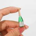 Miniature Champagne Wine Glass and Bottle for 1:12 Dollhouse Decor, Cake Topper Ornament, Mini Alcohol Liquor Beer Small Can Cocktail Simulation Accessories for Adult (20)
