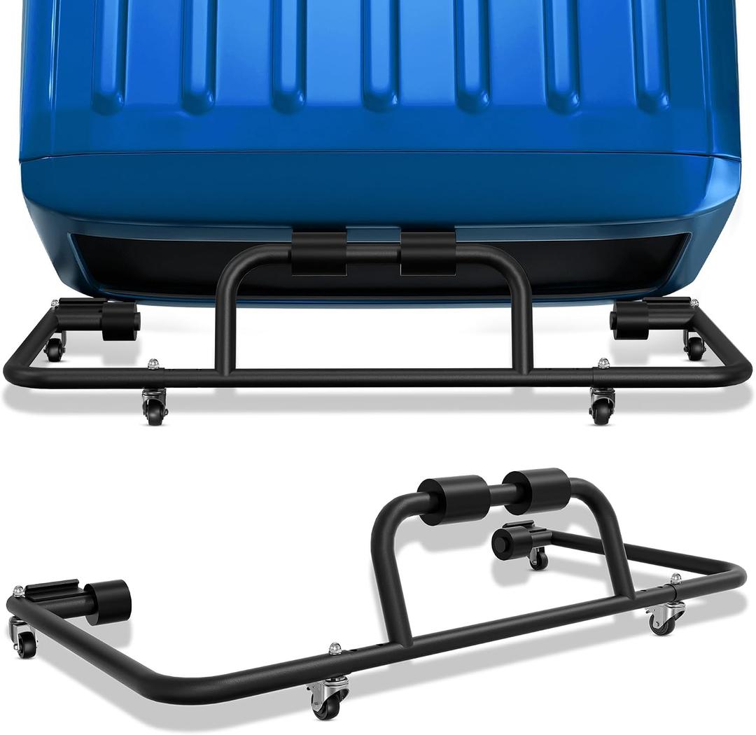 Adjustable Hard Top Storage Rack Hardtop Carrier Suitable for 1976-2026 Jeep Wrangler JK JL YJ TJ JKU JLU Unlimited & Newer Jeep Wrangler CJ-7 Movable Bracket Cart Sliding for 2/4 Door (Black)