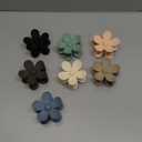 Flower Claw Clip 7 PCS Claw Clips, Hair Clips for Women Non Slip for Thick Hair Women Girls Gifts, 7 Colors
