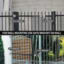 TB400 Hydraulic Outdoor Gate Closer for 75 to 175 lb, Width 40 to 64 Inches. Gates on Farms, Ranches, Gardens, Sports Complexes and Home Yards, Black, Opening Pressure 6 to 12 Pounds
