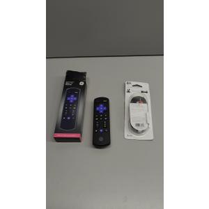 Set of 2, GE Roku TV Remote, GE Stereo Audio Cable