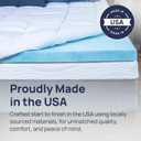 Sure2Sleep Gel Swirl Memory Foam Mattress Topper - 2 Inch, Pressure Relieving, Cooling Comfort - Made in The USA & CertiPUR-US Certified - Softens Firm Beds and Extends Mattress Life - Twin Size
