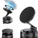 Magnetic Phone Holders for Your Car,360Adjustable Car Mount,Vacuum Suction Cup Phone Mount (Black- Disc)