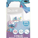 Lilo and Stitch Island Vibes Kids 3 Piece Pink Bed Sheet Set, Twin