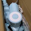 Roomie Tec Corded Stick Vacuum Cleaner - 450W, Lightweight 2 in 1 Handheld with Powerful Suction, Bagless HEPA Filter, Large Dust Capacity, 20ft Cable - Ideal for Floors, Dorm Room, & Home Cleaning (Cyan)