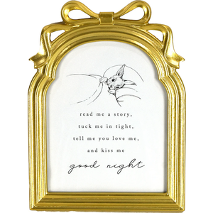 Gold Bow & Arch Framed Art  10x13 in