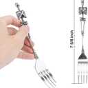 Dinner Fork, Premium Stainless Steel Dinner Forks, Handmade, Dishwasher Safe (Silver), Use for Home, Kitchen or Restaurant, or Halloween Decorations (1 pcs fork)