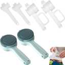 Pack of 6 Leakproof Food Bag Clips with Pour Spout | Dishwasher-Safe PP Sealing Clips for Snacks, Flour, Liquids & Pet Food | Airtight Kitchen Storage Clips (Small/Medium/Large)