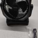 Socool Camping Fan with Light, 20000mAh Rechargeable Battery Fan with Remote, 112Hrs & 8 Speeds, Digital Display, Timer, Auto Oscillation, 270 Pivot & Hook for Outdoor Tent, Hurricane, Power Outage