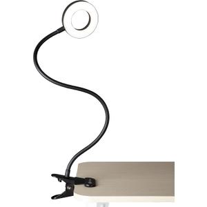 OttLite Capture Clip-On LED Desk Lamp and Ring Light for Desk, Use for Reading, Selfie, for Computer, ClearSun LED Technology, Dimmable with 3 Color Modes