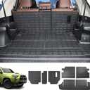 powoq Backrest Mat Compatible with 2010-2024 Toyota 4Runner 7-Seat Cargo Mat TPE Material Trunk Liner Replacement for 2010-2024 Toyota 4Runner Accessories (Cargo Mat+2nd Backrest Mat+3rd Backrest Mat)