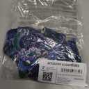 Amazon Essentials Women's High Waist High Leg Bikini Bottom, Deep Blue Paisley, Small