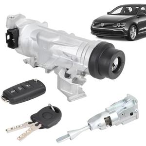1K0905851B Ignition Switch Lock Cylinder Assembly Fit for 2006-2018 VW Jetta, 2007-2011 Eos, 2004-2011 Golf