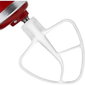 Coated Flat Beater for KitchenAid Attachment, 4.5-5 QT Tilt-Head Stand Mixer Paddle Compatible with K5AB K5SS for Cake Batter & Mashed Potatoes