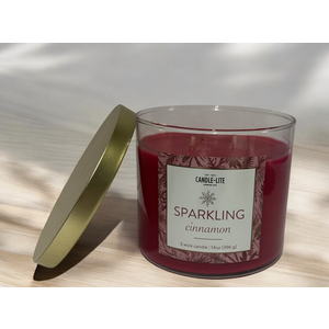 CL 14Ooz 3wick Candle Sparkling Cinnamon 2 Pack