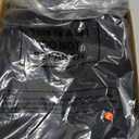 5 Pack Women's Long Sleeve Under Scrubs V Neck Fitted Undershirts Basic Layering Tops for Nurse (Black)