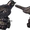 1 or 7/8 Inch Bird-Shaped Decorative Finials for Curtain Rods,Vintage Oil Bronze Curtain Rod Ends Metal Curtain Rod Finials Ends Easy to Install Set of 2 Rod End