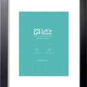LaVie Home 14x18 Picture Frame Black Poster Frame,Display Pictures 12x16 with Mat or 14x18 Without Mat, Stable and Sturdy Frame and Polished Plexiglass, Horizontal and Vertical Format of The Walls