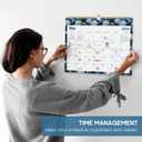2 x Calendar 2026-2027, 18-Month Wall Calendar from Jan 2026 to Jun 2027, 11.5" x 14.7", Spiral Binding Hanging Monthly Calendar with Twin-Wire Binding, Perfect for Home or Office - Floral Luxe
