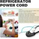 Refrigerator Power Cord Replacement 241516901 for Frigidaire Electrolux Refrigerators, Freezer Service Cord Replace 241516904 241516901 7241516901