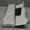 seenda Wireless Keyboard and Mouse Combo, Rechargeable Quiet Keyboard Mouse, Sleek and Ultra Thin Design, FullSize with Number Pad for Windows, Laptop, PC, Notebook, Desktop Silver and White