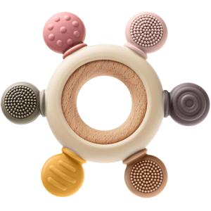 Baby Teething Toys for 0-6 6-12 Months, BPA Free Teether Sensory Toys for Babies 0 3 6 9 12 18 Months, Newborn Infant Toys Gifts for 1 One Year Old Baby Boys Girls (Pink)