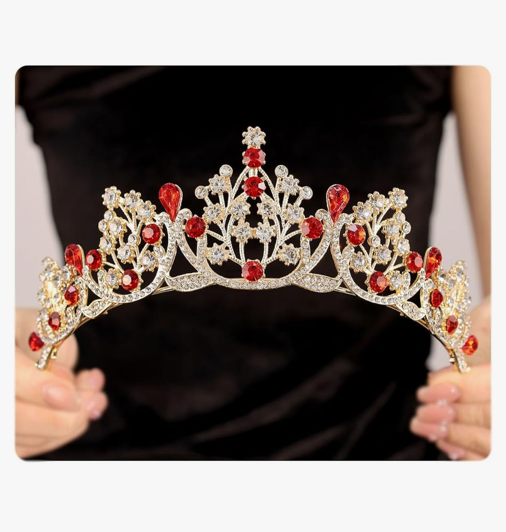 Rannyrena Crystal Wedding Tiaras and Crowns for Women Sparkling Rhinestone Bridal Queen Crown Princess Headpiece Hair Accessories for Birthday Prom Pageant Party