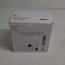 KOIOS Immersion Hand Blender, 5-in-1 Hand Blender with Entire Stainless Steel Blender Shaft, Full Copper Motor, Built in 12 Speed Turbo Stick Blender, Handheld blender for Baby food, Smoothies, Soups