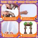 70" H Halloween Evil Clown Archway Cardboard Cutout Stand up Scary Decorations Clown Open Mouth Arch with Claws Life Size Photo Props for Halloween Circus Backdrop Party Supplies