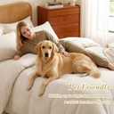 Wrenley Vale 7 Pieces Comforter Set Queen Khaki Waffle Ultra Soft Fluffy Comforter Set All Season Bed in a Bag Set Shabby Chic Farmhouse Rustic Style Bedding