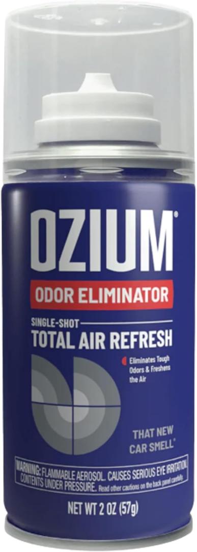 Ozium Air Sanitizer, 2 oz Car Fogger: Single-Shot Smoke Odor Eliminator & Car Air Freshener (That New Car Smell) (2 Ounce (Pack of 1))