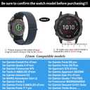 22mm Nylon Watch Bands for Garmin tactix 8/Fenix 9 8 pro 47mm/Fenix E/Fenix 7/Fenix7 Pro/Fenix 6 Pro/Fenix 6,QuickFit Sport Band for Fenix5/Fenix 5 Plus/Forerunner 970/965/945/Descent G2/G1 Solar