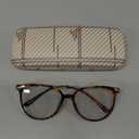 Gaoye Blue Light Blocking Glasses Women/Men, Fashion Round Cateye Frame UV Ray Filter Computer Gaming Glasses (*1-tea Leopard/Transparent Lens)