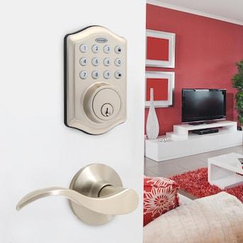 Honeywell Satin Nickel Keypad Electronic Deadbolt and Handle Lock