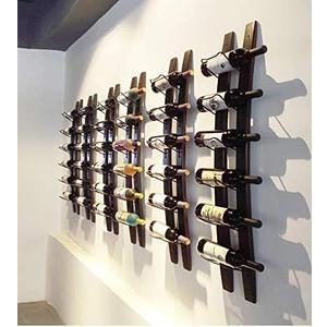 Wall Mounted Wine Rack | Rustic Barrel Stave Hanging Wooden Wall-mounted Wine Rack