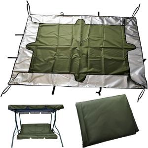 Park Swing Chair Canopy Replacement Cover 2-3 Seater Swing Glider Replacement Top Shade Fabric 56" 65" 75" 77' Heavy-Duty Bench Swing Awning Cover(Dark Green,142x120 CM (56x47Inch))