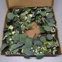 JINGHONG Eucalyptus Wreaths for Front Door 20 Inch Green Home Decor for Wall Porch Window Spring Summer Wreath with Big Berries for All Seasons Winter Christmas