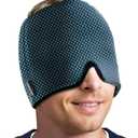 KingPavonini Migraine Relief Cap, Soothing Headache Relief Cap for Long-Lasting Cooling, Hot and Cold Therapy, Odorless Gel Migraine Cap for Tension, Stress, Hangover, Sinus & Puffy Eyes Dot
