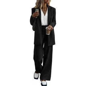 PRETTYGARDEN Women's 2023 Fall Outfits Blazer Jacket for Business Casual Suit, M Black