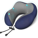Travel Pillow 100% Pure Memory Foam Travel Neck Pillow, Airplane Pillow for Traveling、Car、Home、Office