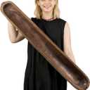 Hanobe Decorative Bowl for Entryway Decor: Large Key Holder Bowl for Coffee Table Decor - Rustic Wooden Baguette Fruit Bowl for Kitchen Counter Decor - Catch All Dough Bowl for Centerpiece