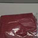 Pack of 2 Corduroy Decorative Throw Pillow Covers 22x22 Inch Soft Striped Pillow Covers Modern Farmhouse Home Decor for Sofa Living Room Couch BedWine Red