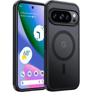 TAURI for Google Pixel 10 Case/10 Pro Case, Compatible with Magsafe, Military-Grade Protection, Yellowing Resistant, Scratch-Resistant Back, Shockproof Phone Case for Pixel 10/10 Pro, MatteBlack