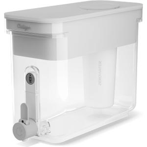 Culligan with ZeroWater Technology 33-Cup Water Filter Dispenser  Includes 5-Stage Advanced Water Filter, Certified to Reduce Lead, Total PFAS (Forever Chemicals), Mercury, Fluoride, and Chlorine