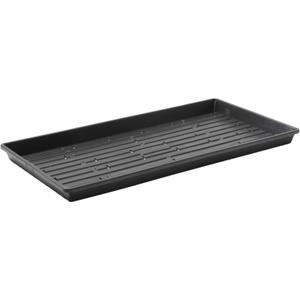 Bootstrap Farmer Microgreen 1020 Trays, Shallow Extra Strength 10 Pack Seed Tray with Holes - Grow Fodder, Wheatgrass, Sprouting, Plants Growing (Black)