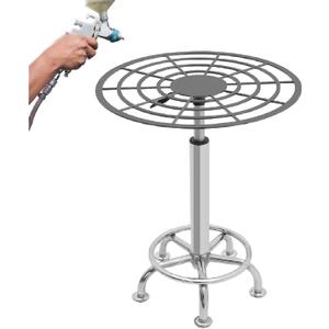 360 Rotating Spray Paint Rack, 23.6-31.5in Height Adjustable Stable Paint Rack for Door and Car Body, Lifting Spray Painting Table, 1 Count