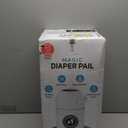 L.A. BABY Magic Diaper Pail - Patented 100% Odor-Free System with Child-Safe Lock - Award-Winning Design - No Refills Required - Works with Regular Trash Bags - White