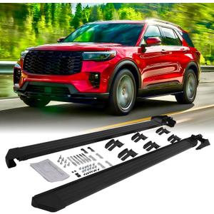 HEKA Running Boards Fit for 2020-2026 Ford Explorer Active Base ST XLT Limited Platinum ST-Line Timberline Hybrid Side Steps Bars Nerf Bars w/Mud Flaps