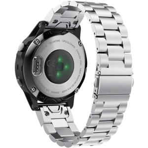 Abanen Stainless Steel Watch Bands for Garmin epix Pro 42mm / Fenix 8 43mm / Fenix 7S / 6S /5S, 20mm Quick Fit Metal Adjustable Replacement Wristband Strap for Garmin Descent MK2S / Instinct 2S